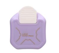 Papin de coin du coin de punch 3 en 1 coupeur pour carton photo artisanat de scrapbooking fournit des fournitures violettes
