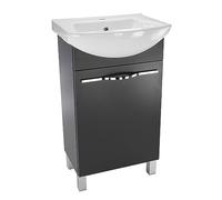 paplinskimoebel Meuble de Salle de Bain avec lavabo 50 x 40 x 84,5 cm - Meuble WC - Meuble Salle de Bain sous lavabo - Meuble WC Rangement, Meuble Vasque Salle de Bain 50 cm