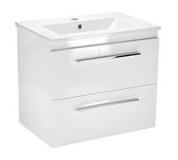 paplinskimoebel Meuble Salle de Bain sous lavabo 60 cm x 40 cm x 53,5 cm- Meuble Salle de Bain - Meuble WC 60cm - lavabo avec Meuble sous- Meubles de Salle de Bain