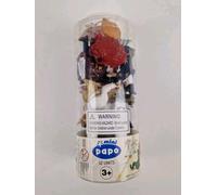 PAPO 33012 Lot de 12 Mini Figurines Monde Enchanté Résine PVC Peintes à la Main