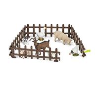 Papo Figurine Accessoire 39215 – Set clôture multicolore