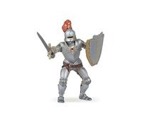 Papo -39244 -Chevalier en armure au plumet rouge -Le Médiéval - Fantastique - Figurine à collectionner -Figurine peinte à la main -Pour enfant - Filles et garçons - A partir de 3 ans