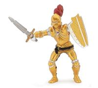 Papo Figurine 39778 - Chevalier or en armure Le Médiéval - Peinte à la main - À partir de 3 ans