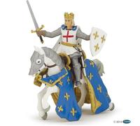 Papo 39841 Louis Le Sainte Sur Son Cheval 13 CM Chevalier Et Châteaux