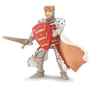 Papo - Figurine - Roi Arthur Rouge, Chevalier Médiéval, Jouet Enfant dès 3 Ans - Plongée dans l'Âge des Légendes et Chevalerie Fantastique