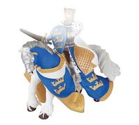 Papo -39952 -Cheval du Roi Arthur Bleu -Le Médiéval - Fantastique - Figurine à Collectionner -Figurine Peinte à la Main -pour Enfant - Filles et garçons - A partir de 3 Ans