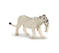 Papo - 50203 - Figurine - Animaux - Lionne Blanche avec Petit