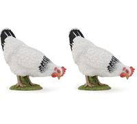 Papo - 51160 - Figurine - Animaux - Poule Picorant - Blanc (Lot de 2)