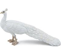 PAPO - Figurine Animale - Figurine Paon Blanc, S