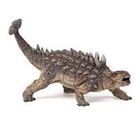 Papo - Figurine Dinosaure Ankylosaure - Jouet Enfant 3 Ans et Plus - 13,8 x 6,8 x 8,2 cm - Dinosaure Cuirassé Ultra Réaliste - Peint à la Main - Collection Crétacé - 55015
