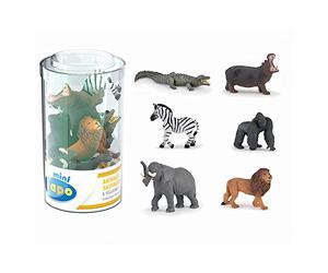 Papo - Animaux Mini Sauvages, Ensemble de 6 Figurines pour Enfants dès 3 Ans - Exploration de la Faune Mondiale et Aventure dans la Nature