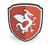 Papo- Bouclier Chevalier Dragon PANOPLIES en Mousse Déguisement, 20005, Multicolore, Taille Unique