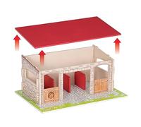 Papo - Box à Chevaux, Monde Équestre pour Enfants dès 3 Ans - 40*27cm - Découverte du Soins des Chevaux et de l'Univers Hippique - cheval jouet