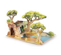 Papo – Jouet décor Savannah – Jeu créatif univers animaux – Collection La Vie Sauvage – 3 ans+