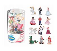 Papo - Ensemble de 12 Mini Figurines Contes Et Légendes - Invitation au Monde Enchanté, Stimule l'Imagination des Enfants avec des Histoires Féeriques dès 3 Ans