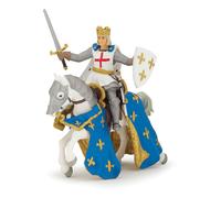 PAPO Fantasy World Saint Louis and His Horse Toy Figure, Multi-colour (39841)