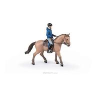 Papo - Figurine Animal - Cheval de Promenade et Son Cavalier, Aventure Équestre Peinte à la Main pour Enfants dès 3 Ans -Chevaux, Poulains et Poneys