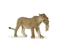 Papo - Figurine animal - Lionne et Lionceau, Famille de la Savane, Jouet enfant dès 3 Ans - Aventure dans la Vie Sauvage et Éducation sur les Animaux, Marron Fauve