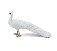 PAPO - Figurine Animale - Figurine Paon Blanc, S