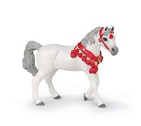 Papo Figurine 51568 Cheval Arabe Blanc en tenue de parade Orange G Réaliste 3 ans+