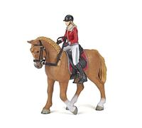 Papo - Figurine Cheval De Promenade Et Sa Cavalière Réaliste - 3 Ans + - Collection Chevaux Poneys - Jeu Créatif Balade À Cheval - Idée Cadeau Jouet Fille Garçon