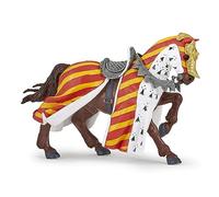 Papo - Figurine Cheval De Tournoi Réaliste Jouet Enfant - 3 Ans + - Collection Fantastique & Médiéval - Jeu Créatif Chevaliers - Idée Cadeau Jouet Fille Garçon - 14.4 Cm X 6.1 Cm X 9.5 Cm