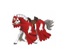 Papo - Figurine Cheval du chevalier griffon rouge