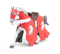 Papo - Figurine Cheval du chevalier licorne à la lance - Rouge - 39781