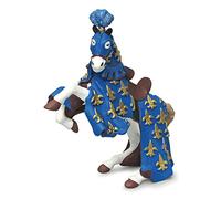 Papo - Figurine Cheval Du Prince Philippe Bleu Réaliste - 3 Ans + - Collection Fantastique & Médiéval - Jeu Créatif Univers Chevaliers - Idée Cadeau Jouet Fille Garçon