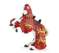 Papo - Figurine Cheval Du Roi Richard Rouge Réaliste - 3 Ans + - Collection Fantastique & Médiéval - Jeu Créatif Univers Royal - Idée Cadeau Jouet Fille Garçon