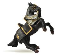 Papo - Figurine Cheval En Armure Noire Réaliste - 3 Ans + - Collection Fantastique & Médiéval - Jeu Créatif Univers Chevaliers - Idée Cadeau Jouet Fille Garçon