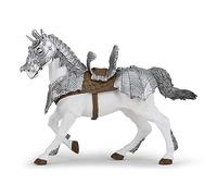 Papo -Figurine Peinte A La Main -Médiéval - Fantastique -Cheval en armure-39799-À Collectionner-pour Enfants - Filles et Garçons - A Partir de 3 Ans