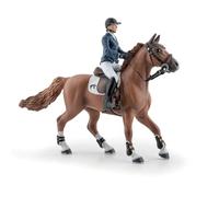 Papo - Figurine Cheval Et Cavalier Pénélope Flora Réaliste - 3 Ans + | Jeu créatif équitation | peinte à la main | pièce à exposer et à collectionner | idée cadeau original pour fille et garçon