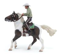 Papo - Figurines à Collectionner - Cheval Western et Son Cavalier - 51573 - Chevaux - Equitation - pour Enfants - Filles Et Garçons - A Partir de 3 Ans