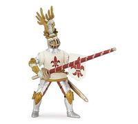 Papo Figurine 39790 Chevalier blanc fleur de lys Réaliste 3 ans+ Orange G