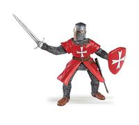 Papo - Figurine Chevalier De Malte Réaliste - 3 Ans + - Collection Historiques - Jeu Éducatif Ordres Médiévaux - Idée Cadeau Jouet Fille Garçon