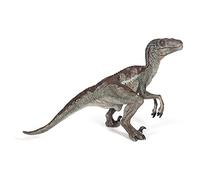 Papo - Figurine Dinosaure Vélociraptor - Jouet Enfant 3 Ans et Plus - 9,8 x 7 x 9,5 cm - Dinosaure Carnivore Agile Ultra Réaliste - Figurine Peinte à la Main - Collection Crétacé - 55023