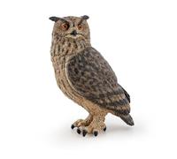 PAPO - Figurine Hibou Grand-duc - 3 Ans - Animaux de la forêt - Enfants garçons et Filles - Jeu ludique, stimule la créativité, favorise Le Jeu Social -Faire découvrir Le Monde aux Enfants