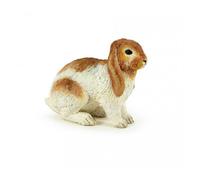 Papo – Figurine Lapin bélier réaliste – La Vie à la Ferme – Jeu éducatif – 3 ans+ – Marron