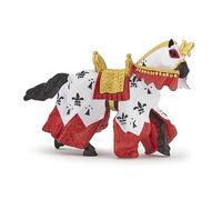 Papo -Figurine Peinte A La Main -Médiéval - Fantastique -Cheval du Roi Arthur rouge-39951-À Collectionner-pour Enfants - Filles et Garçons - A Partir de 3 Ans