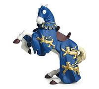 Papo -Figurine Peinte A La Main -Médiéval - Fantastique -Cheval du roi Richard bleu-39339-À Collectionner-Pour Enfants - Filles et Garçons - A Partir de 3 Ans