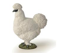 PAPO - Figurine Poule Soie Réaliste - 3 Ans + - Collection La Vie À La Ferme - Jeu Éducatif Oiseaux De Ferme - Idée Cadeau Jouet Fille Garçon