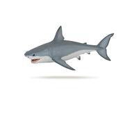 Papo - Figurine Requin Blanc - Jouet Enfant dès 3 Ans - Idée Cadeau Océan - 17,8 x 11,8 x 6,2 cm - Prédateur Marin Réaliste - Peint à la Main - Collection Monde Marin - 56002