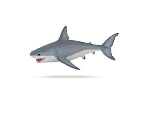 Papo - Figurine Requin Blanc - Jouet Enfant dès 3 Ans - Idée Cadeau Océan - 17,8 x 11,8 x 6,2 cm - Prédateur Marin Réaliste - Peint à la Main - Collection Monde Marin - 56002