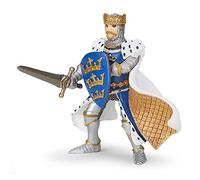 Papo Figurine Roi Arthur Bleu Réaliste Collection Personnages Légendaires | Jeu créatif univers médiéval | 5 x 4.5 x 10 cm | peint à la main | idée cadeau original pour fille et garçon dès 3 ans
