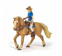 Papo Figurine Set Cowgirl (Vacarita) Sur Cal Usa