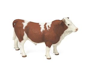 Papo - Figurine Taureau Simmental Réaliste - 3 Ans + - Collection La Vie À La Ferme - Jeu Éducatif Monde Rural - Idée Cadeau Jouet Fille Garçon