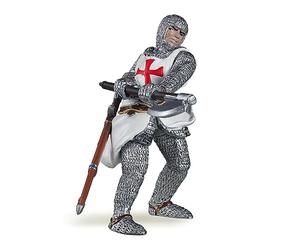 Papo - Figurine Templier Réaliste - 3 Ans + - Collection Fantastique & Médiéval - Jeu Créatif Combat Médiéval - Idée Cadeau Jouet Fille Garçon