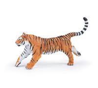 Papo - Figurine Tigre Courant pour Enfants dès 3 Ans + - Jouet Éducatif Animal Sauvage - Grand Félin Asiatique Réaliste, Peinture à la Main - Modèle de Collection Faune - 50321