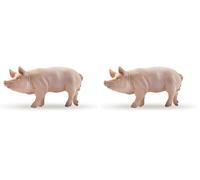 Papo - Figurines A Collectionner - Cochon - Animaux De La Ferme - pour Enfants - Filles Et Garçons - A Partir De 3 Ans, Verrat (Lot de 2)